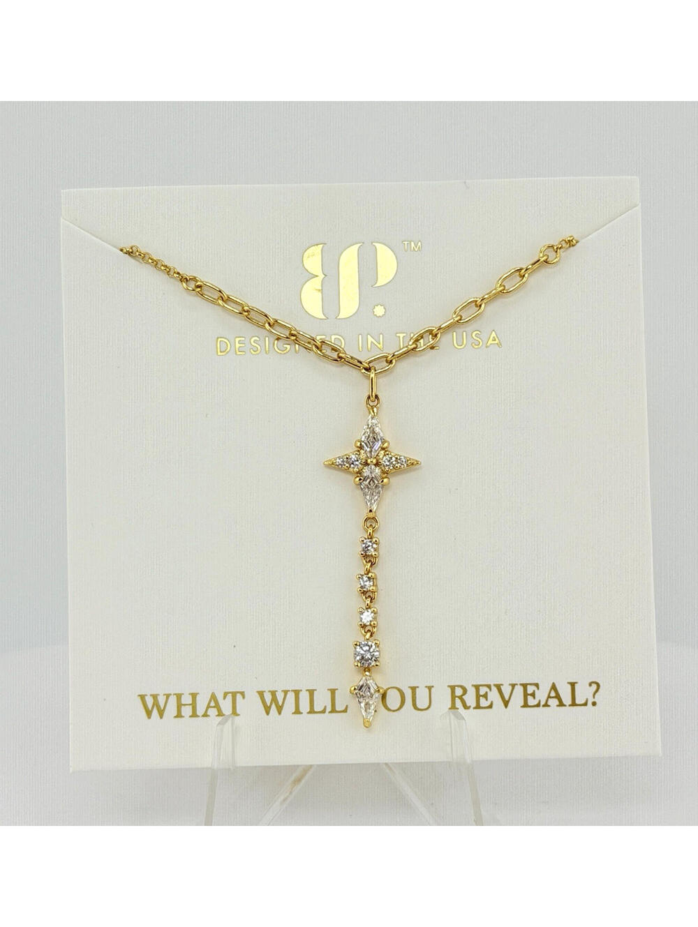 Bomb Party Vermeil “Brilliant With Bite” Clear Cz on .925 Sterling w/ Gold